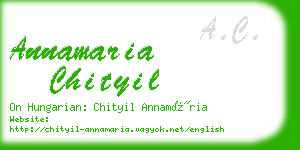 annamaria chityil business card